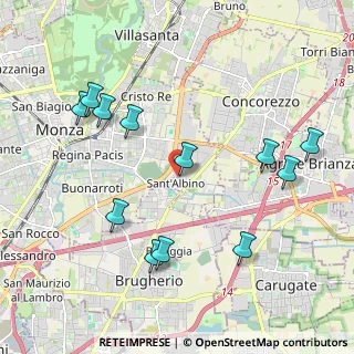 Mappa Via Alberto da Giussano, 20900 Monza MB, Italia (2.205)