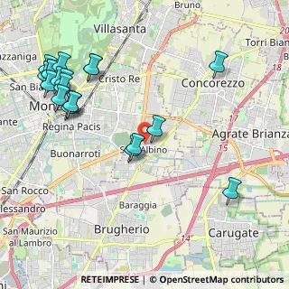 Mappa Via Alberto da Giussano, 20900 Monza MB, Italia (2.5685)