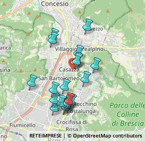 Mappa Via Casazza, 25136 Brescia BS, Italia (1.7455)