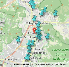 Mappa Via Casazza, 25136 Brescia BS, Italia (1.907)