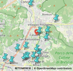 Mappa Via Casazza, 25136 Brescia BS, Italia (2.46625)