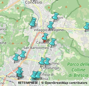 Mappa Via Casazza, 25136 Brescia BS, Italia (2.712)