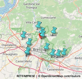 Mappa Via Casazza, 25136 Brescia BS, Italia (6.0675)