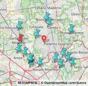 Mappa Via Goffredo Mameli, 20037 Paderno Dugnano MI, Italia (4.37588)