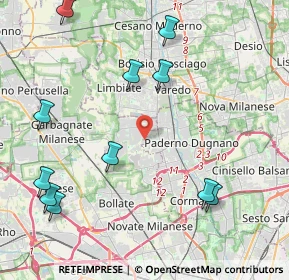 Mappa Via Goffredo Mameli, 20037 Paderno Dugnano MI, Italia (5.11818)