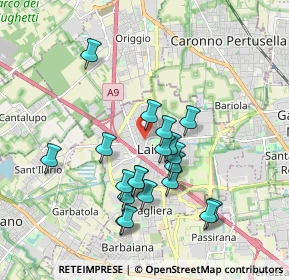 Mappa Via Goffredo Mameli, 20045 Lainate MI, Italia (1.7045)