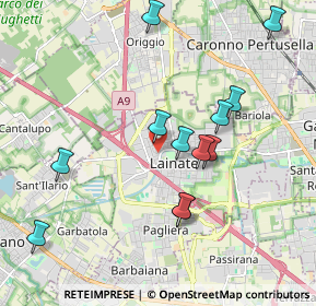 Mappa Via Goffredo Mameli, 20045 Lainate MI, Italia (1.9525)