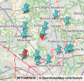 Mappa Via Cimitero, 20030 Senago MI, Italia (4.28438)