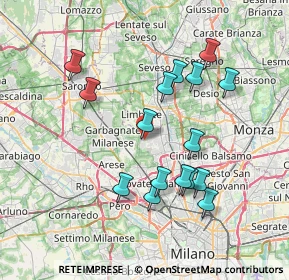 Mappa Via Cimitero, 20030 Senago MI, Italia (7.14063)