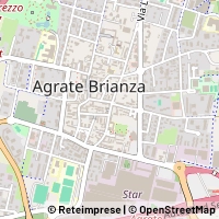 Mapa Agrate Brianza