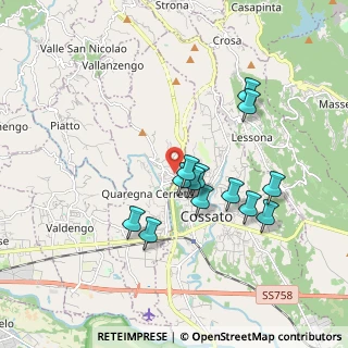 Mappa Via Fornace, 13854 Quaregna BI, Italia (1.60462)