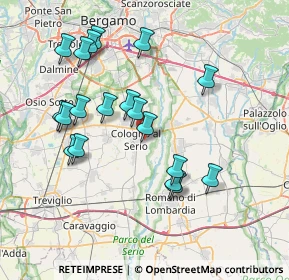 Mappa Via Oriana Fallaci, 24055 Cologno Al Serio BG, Italia (7.45474)
