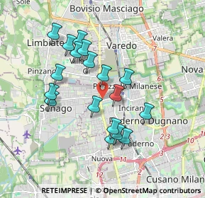 Mappa Via Giuseppe Verdi, 20037 Paderno Dugnano MI, Italia (1.62778)