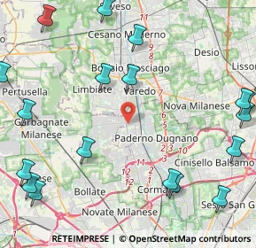 Mappa Via Giuseppe Verdi, 20037 Paderno Dugnano MI, Italia (6.2205)