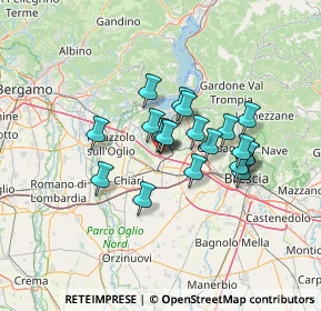 Mappa Via Padania, 25038 Rovato BS, Italia (9.924)