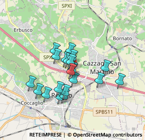 Mappa Via Padania, 25038 Rovato BS, Italia (1.338)