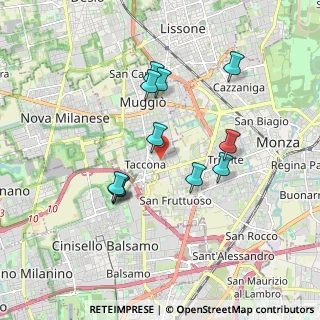 Mappa Via Giovanni XXIII, 20053 Muggiò MB, Italia (1.62364)
