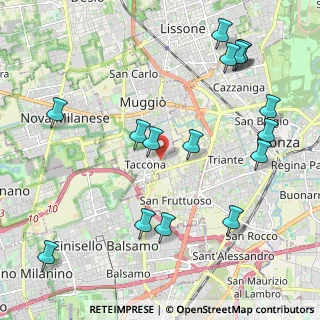 Mappa Via Giovanni XXIII, 20053 Muggiò MB, Italia (2.50188)