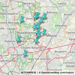 Mappa Via Giovanni XXIII, 20053 Muggiò MB, Italia (2.86692)