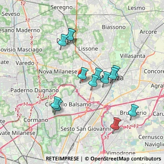 Mappa Via Giovanni XXIII, 20053 Muggiò MB, Italia (3.48077)