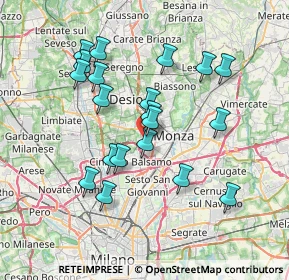 Mappa Via Giovanni XXIII, 20053 Muggiò MB, Italia (6.833)