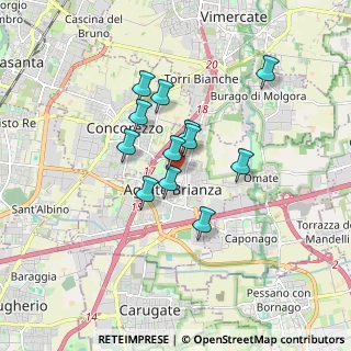 Mappa Via Giuseppe Mazzini, 20864 Agrate Brianza MB, Italia (1.28833)