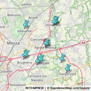 Mappa Via Giuseppe Mazzini, 20864 Agrate Brianza MB, Italia (3.8375)