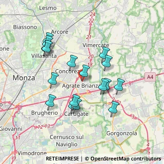 Mappa Via Giuseppe Mazzini, 20864 Agrate Brianza MB, Italia (3.45)