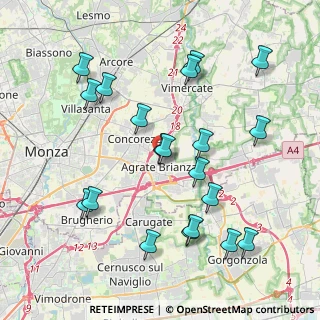 Mappa Via Giuseppe Mazzini, 20864 Agrate Brianza MB, Italia (4.259)
