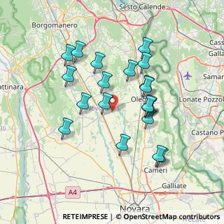 Mappa Via per Oleggio, 28015 Momo NO, Italia (6.708)