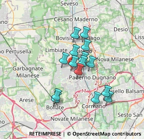 Mappa Via Morandi, 20030 Senago MI, Italia (2.58333)