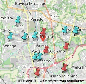 Mappa Via Grossi Tommaso, 20037 Paderno Dugnano MI, Italia (2.24867)