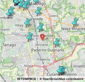 Mappa Via Grossi Tommaso, 20037 Paderno Dugnano MI, Italia (3.143)