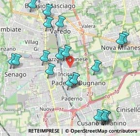 Mappa Via Grossi Tommaso, 20037 Paderno Dugnano MI, Italia (2.347)