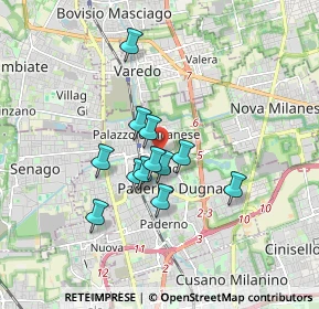 Mappa Via Grossi Tommaso, 20037 Paderno Dugnano MI, Italia (1.3)