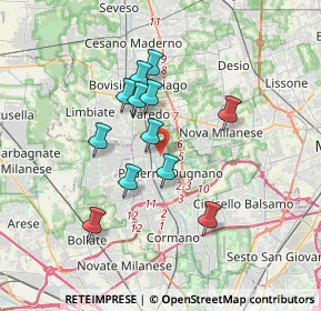 Mappa Viale Europa, 20037 Paderno Dugnano MI, Italia (2.9275)