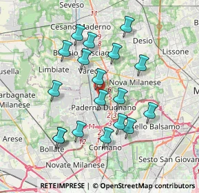 Mappa Viale Europa, 20037 Paderno Dugnano MI, Italia (3.47611)