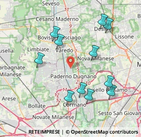 Mappa Viale Europa, 20037 Paderno Dugnano MI, Italia (4.07909)