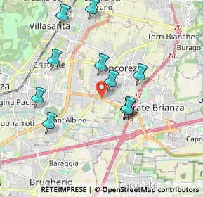 Mappa STRADA PROVINCIALE MONZA-MELZO, 20863 Concorezzo MB, Italia (1.78273)