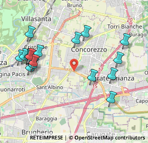 Mappa STRADA PROVINCIALE MONZA-MELZO, 20863 Concorezzo MB, Italia (2.286)