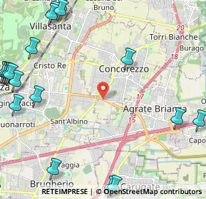 Mappa STRADA PROVINCIALE MONZA-MELZO, 20863 Concorezzo MB, Italia (3.406)