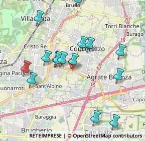 Mappa STRADA PROVINCIALE MONZA-MELZO, 20863 Concorezzo MB, Italia (1.99467)