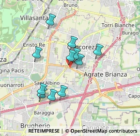 Mappa STRADA PROVINCIALE MONZA-MELZO, 20863 Concorezzo MB, Italia (1.52545)