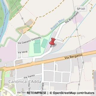 Mappa Via Brembate, 5, 24040 Canonica d'Adda BG, Italia, 24040 Boltiere, Bergamo (Lombardia)