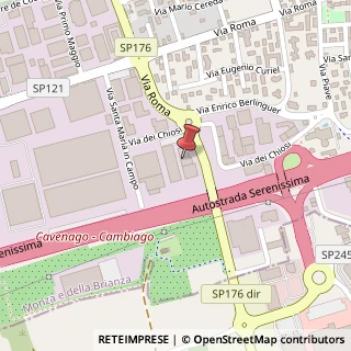 Mappa Via dei Chiosi, 11, 20873 Cavenago di Brianza, Monza e Brianza (Lombardia)
