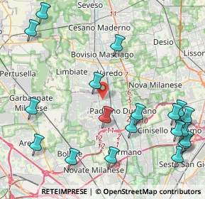 Mappa Via Magenta, 20037 Paderno Dugnano MI, Italia (5.48263)