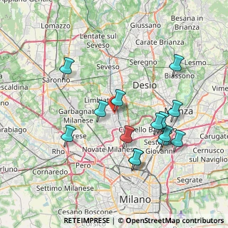 Mappa Via Magenta, 20037 Paderno Dugnano MI, Italia (7.60786)