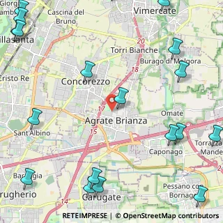 Mappa Via Don Luigi Cantini, 20864 Agrate Brianza MB, Italia (3.52421)