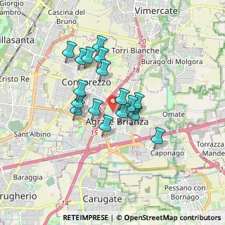 Mappa Via Don Luigi Cantini, 20864 Agrate Brianza MB, Italia (1.35882)