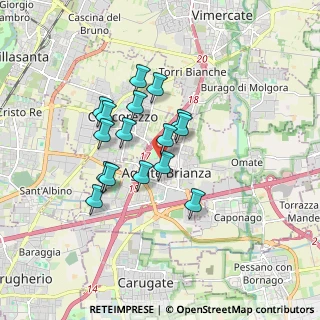 Mappa Via Don Luigi Cantini, 20864 Agrate Brianza MB, Italia (1.3625)